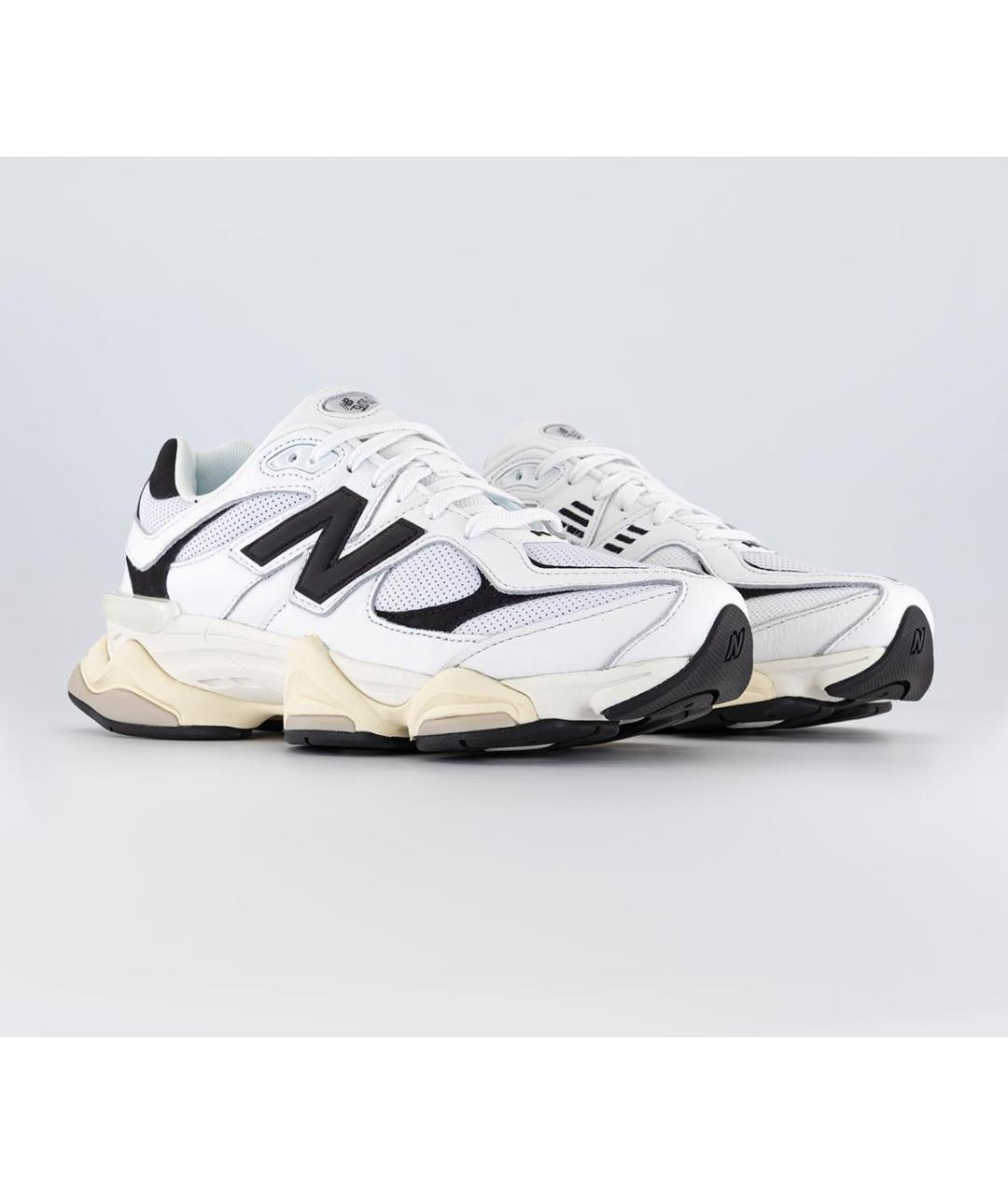NEW BALANCE Белые кожаные низкие кроссовки / кеды, фото 2