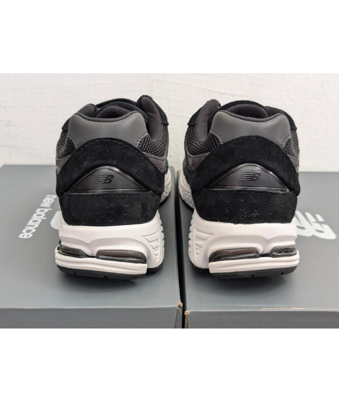 NEW BALANCE Черные замшевые низкие кроссовки / кеды, фото 3
