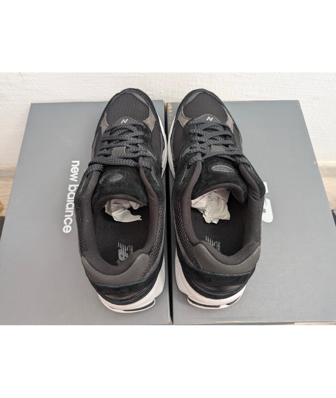 NEW BALANCE Черные замшевые низкие кроссовки / кеды, фото 2