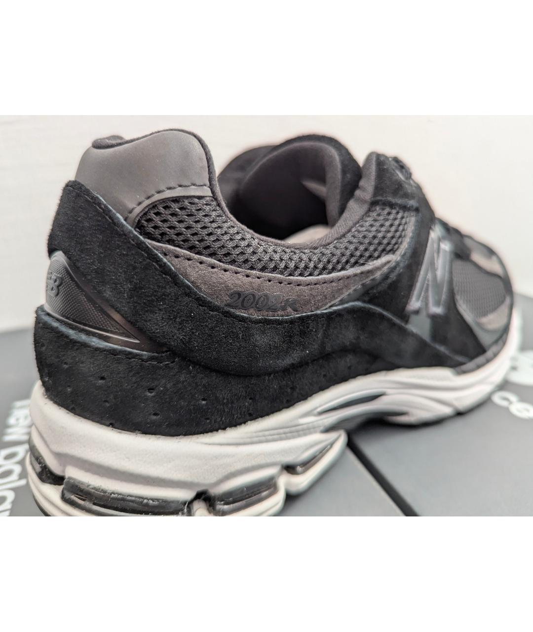 NEW BALANCE Черные замшевые низкие кроссовки / кеды, фото 4