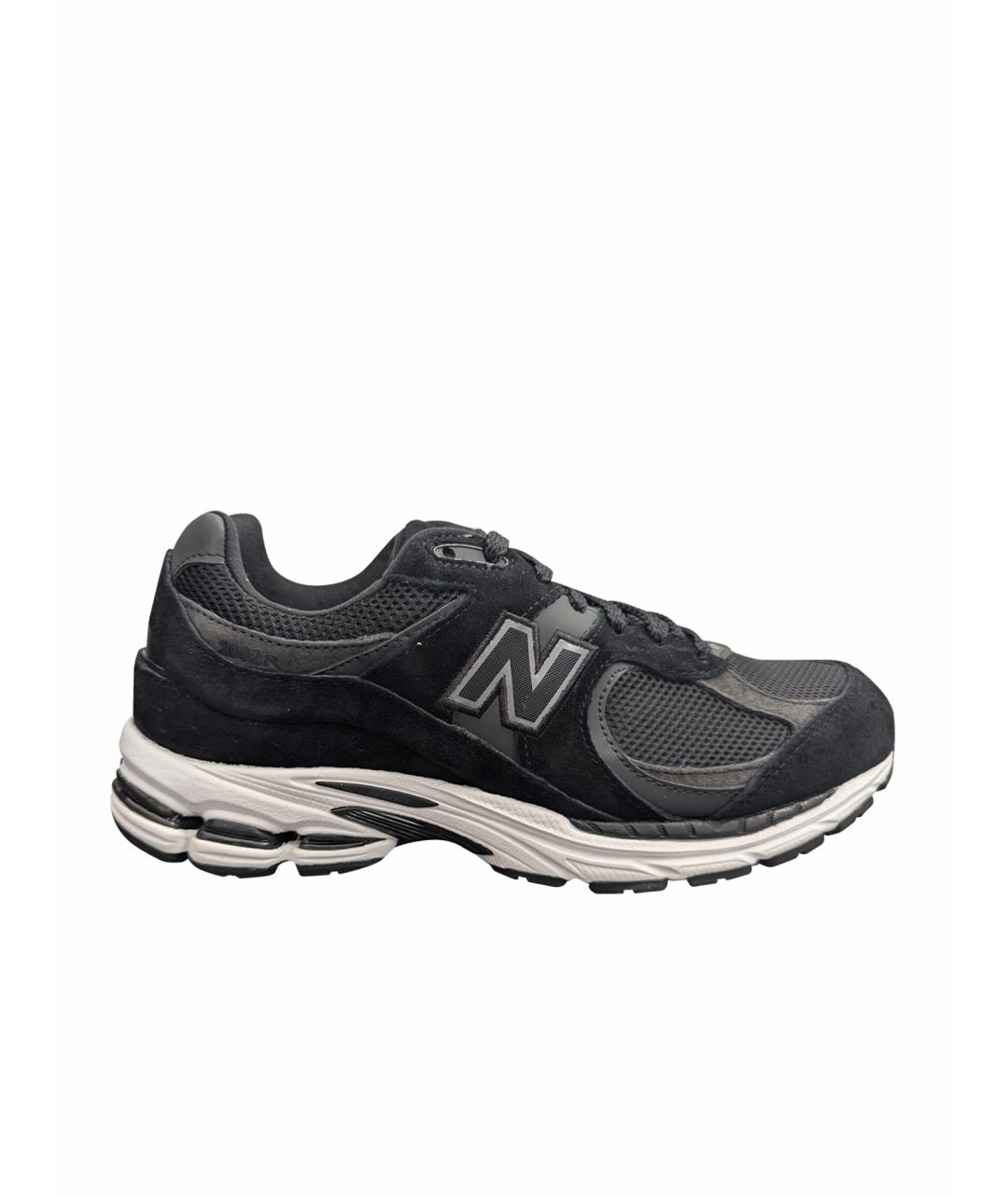 NEW BALANCE Черные замшевые низкие кроссовки / кеды, фото 1