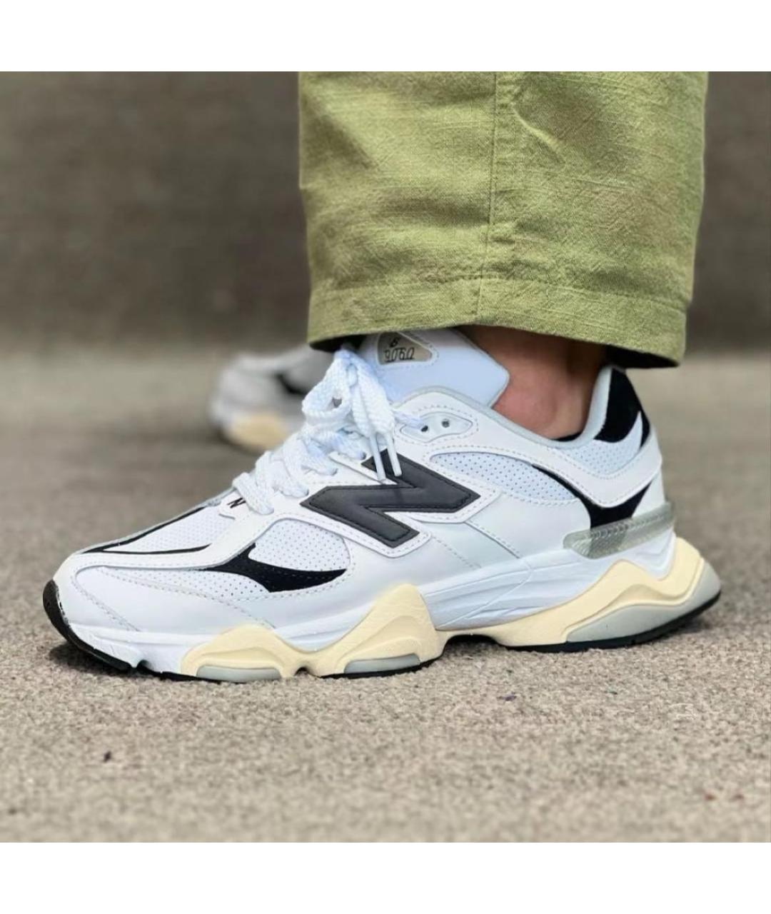 NEW BALANCE Белые кожаные низкие кроссовки / кеды, фото 3