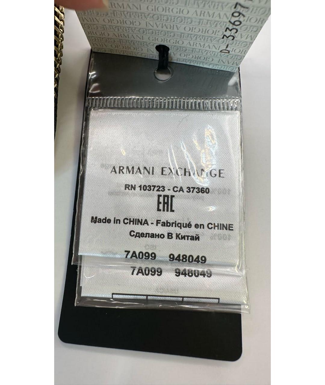 ARMANI EXCHANGE Золотой кошелек из искусственной кожи, фото 8