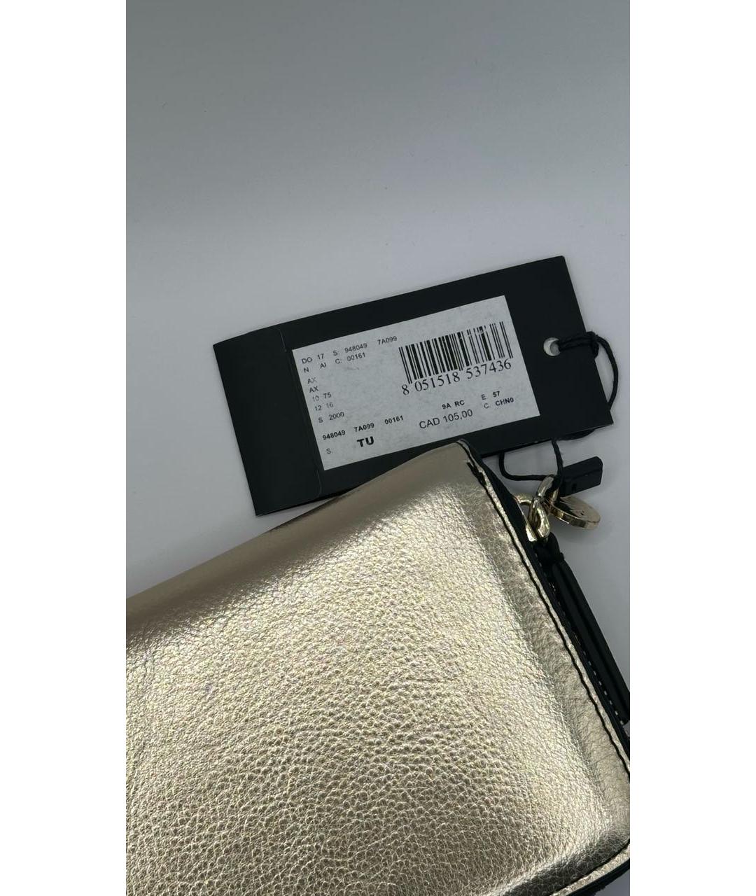 ARMANI EXCHANGE Золотой кошелек из искусственной кожи, фото 6