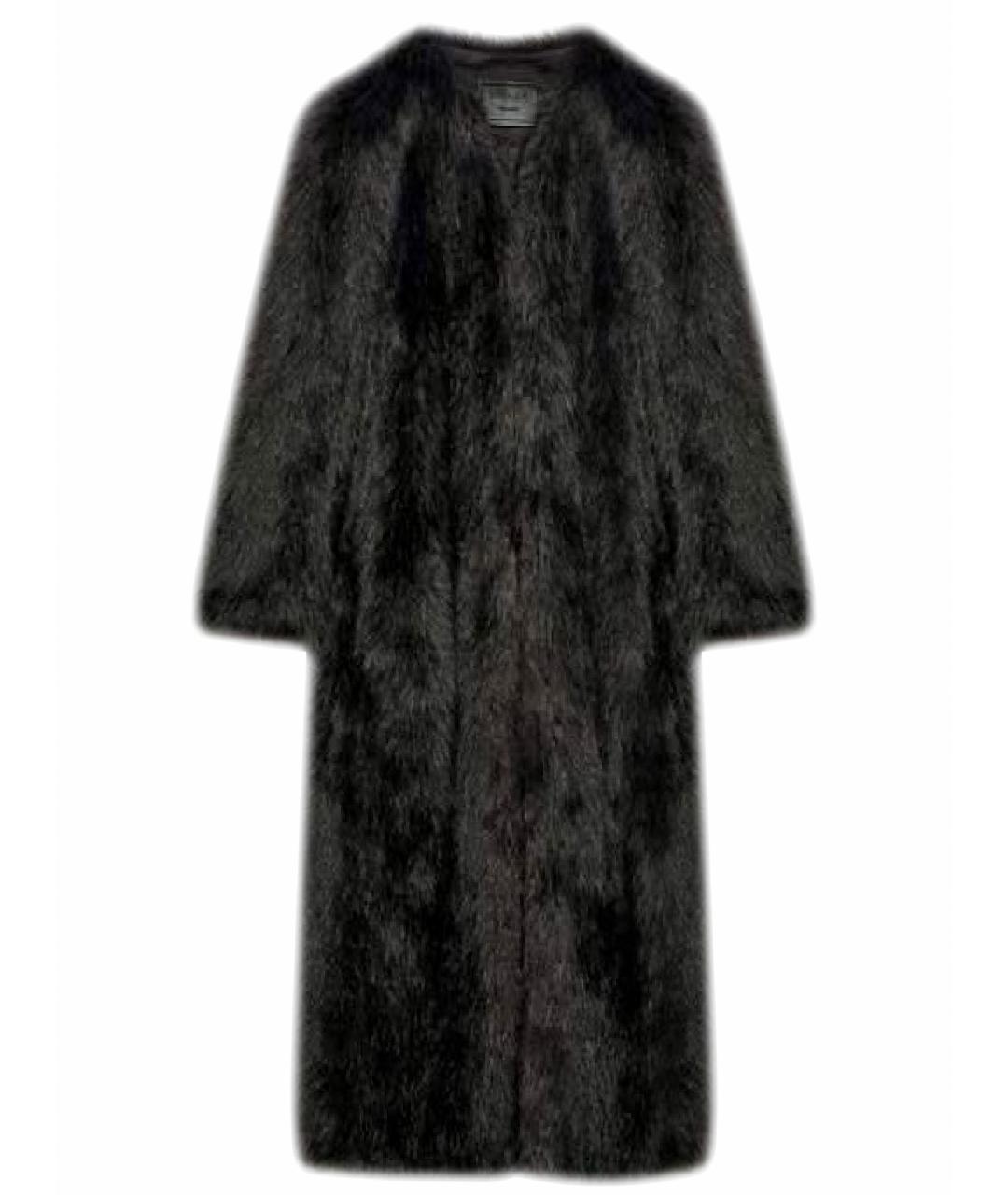 PRADA Черная полиэстеровая шуба, фото 1