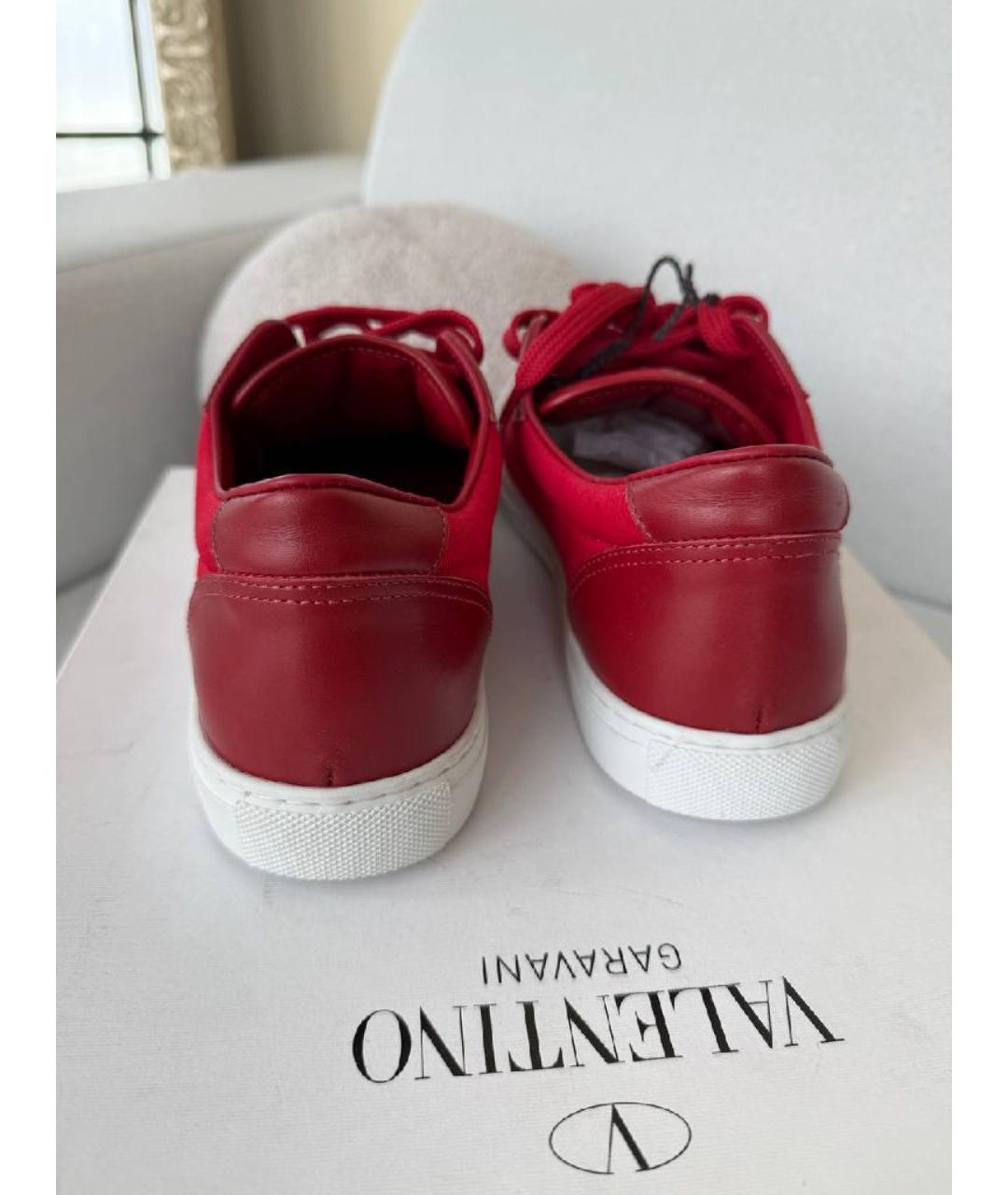 VALENTINO Бордовые кеды, фото 4