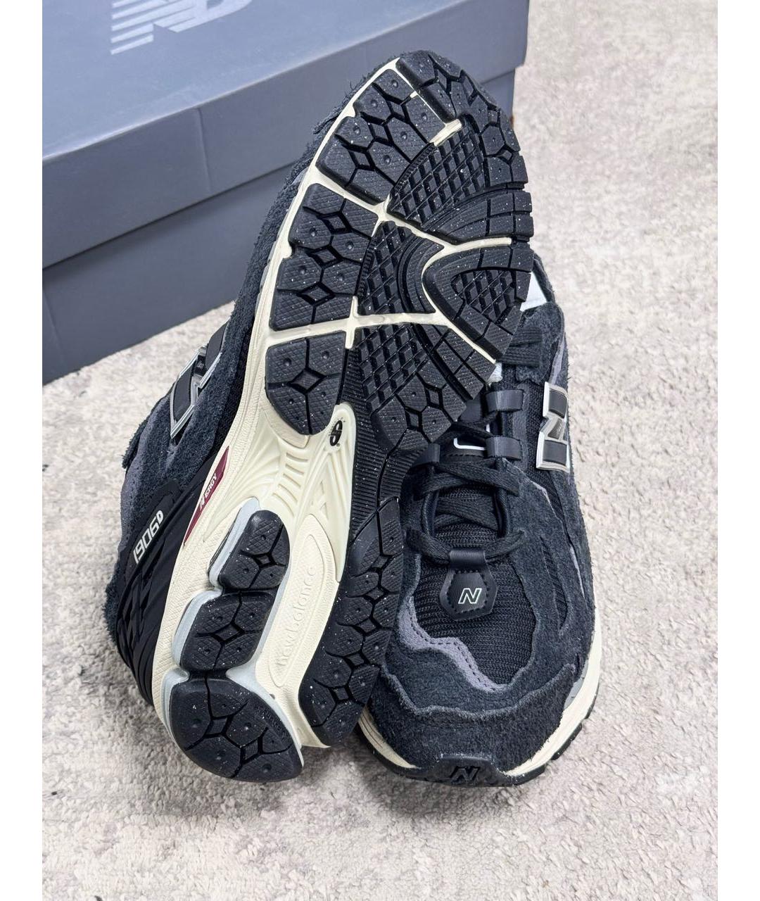 NEW BALANCE Черные замшевые низкие кроссовки / кеды, фото 6