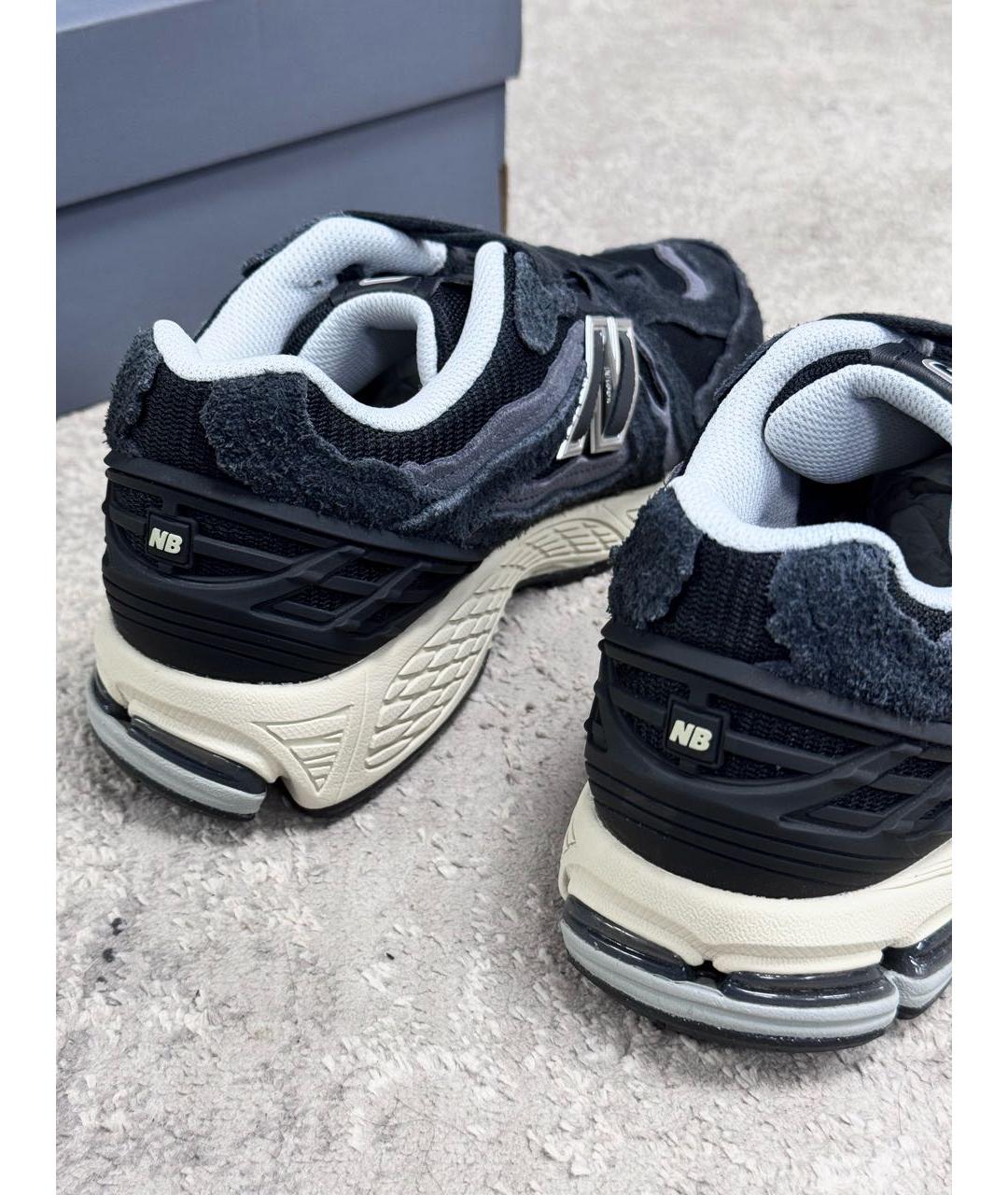 NEW BALANCE Черные замшевые низкие кроссовки / кеды, фото 5