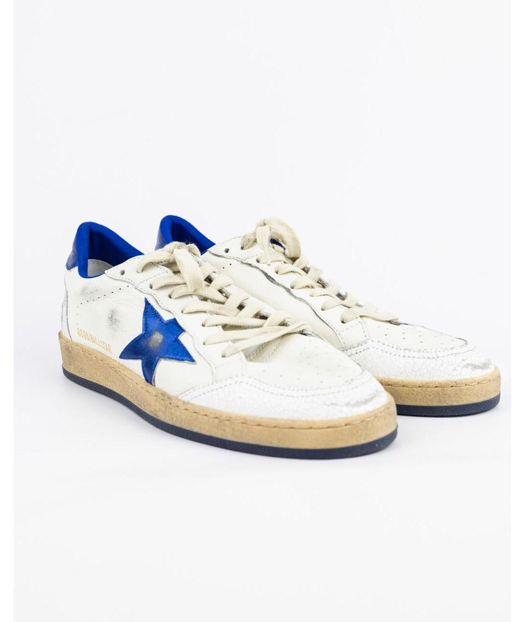 GOLDEN GOOSE DELUXE BRAND Белые кожаные кеды, фото 3