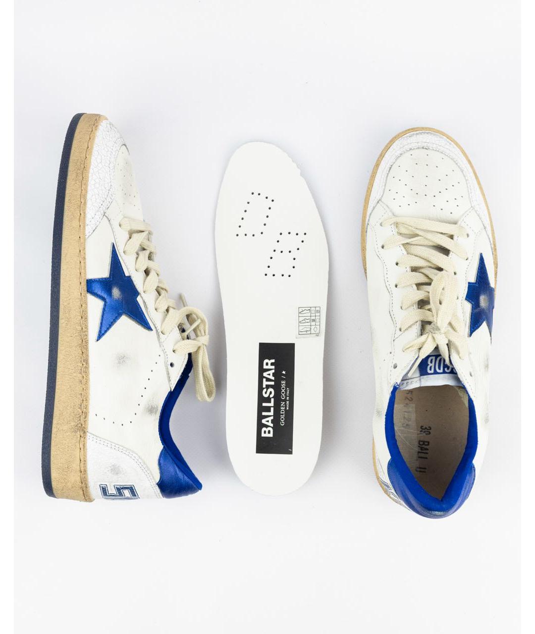 GOLDEN GOOSE DELUXE BRAND Белые кожаные кеды, фото 6