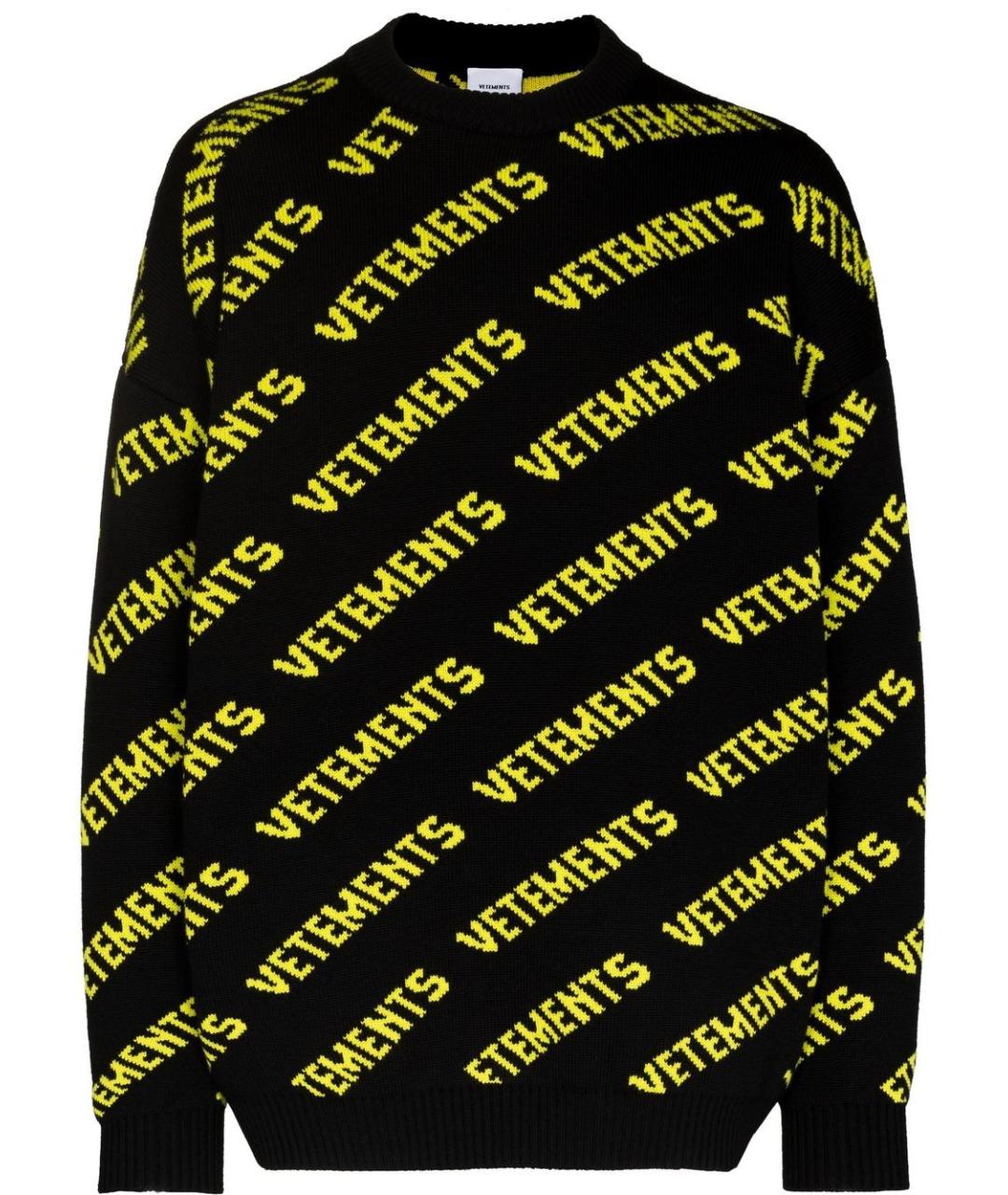 VETEMENTS Черный джемпер / свитер, фото 1