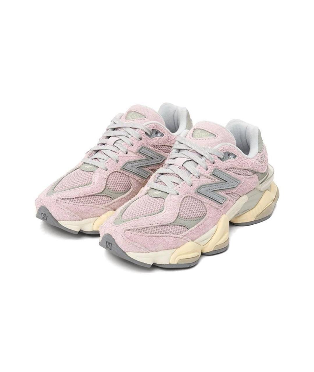 NEW BALANCE Розовые замшевые кроссовки, фото 2