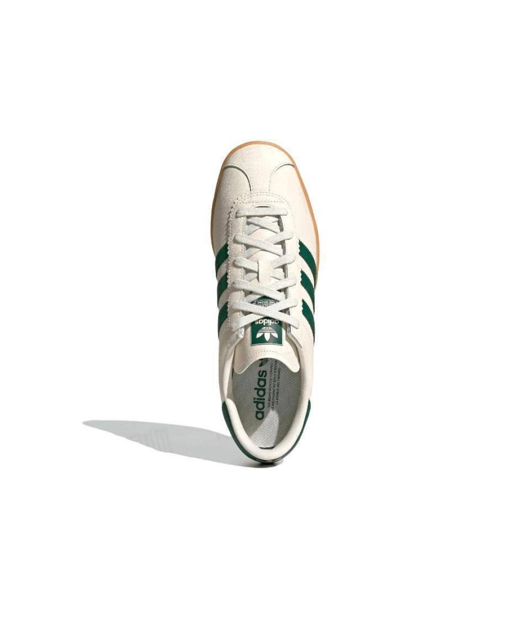 ADIDAS Бежевые кожаные кеды, фото 4