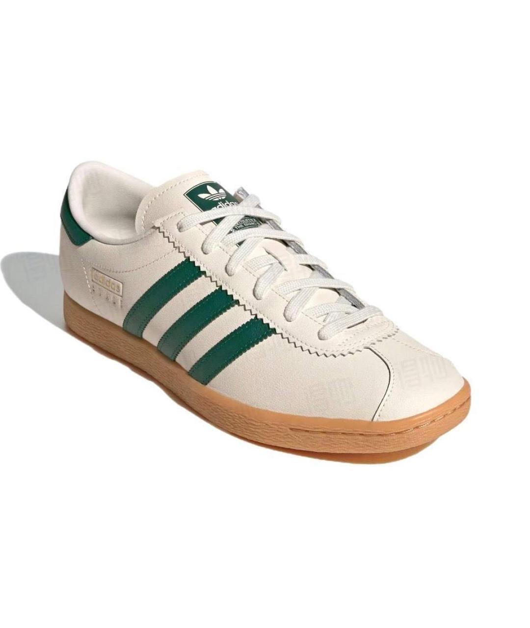 ADIDAS Бежевые кожаные кеды, фото 3