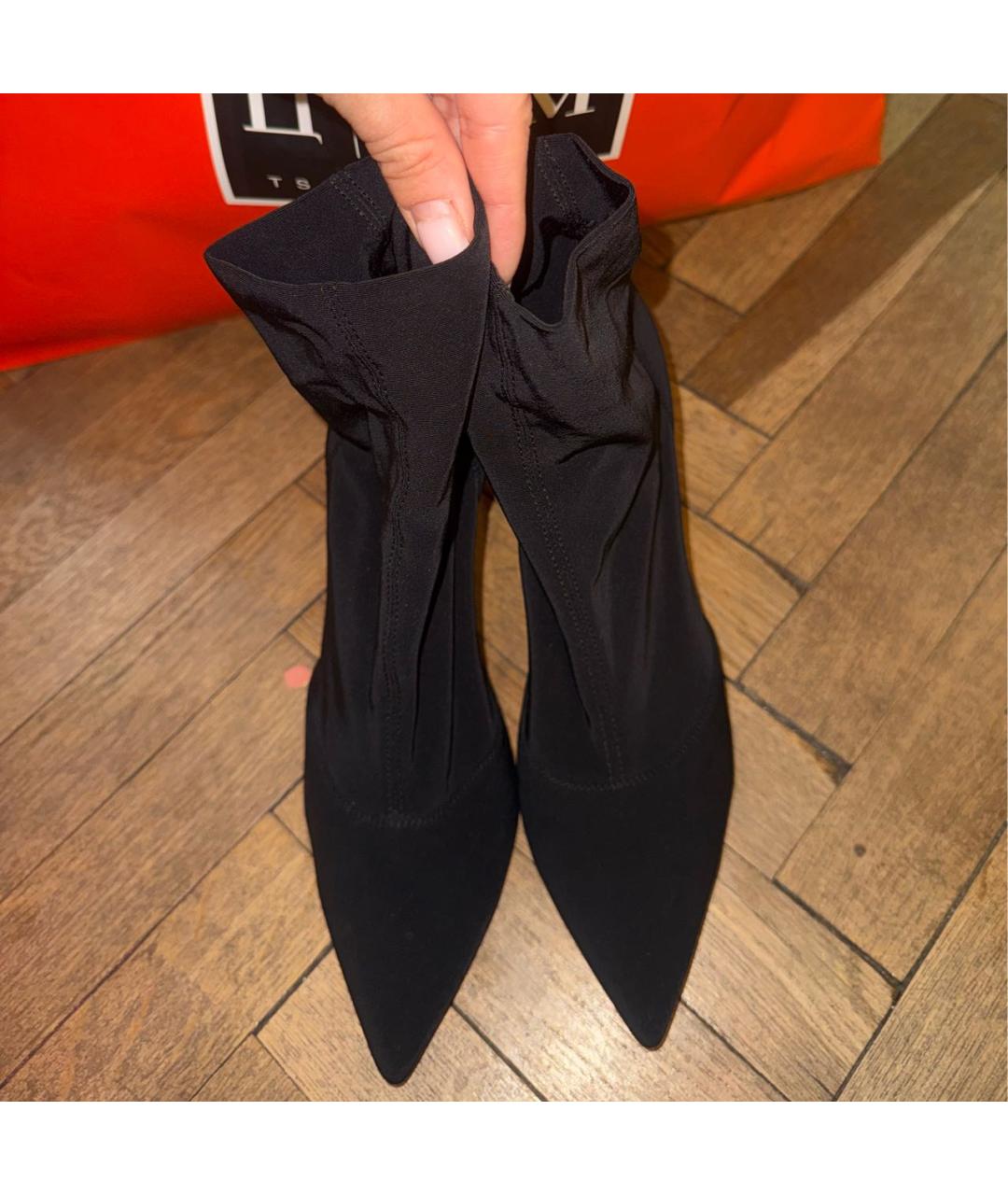 GIANVITO ROSSI Черные текстильные ботильоны, фото 2