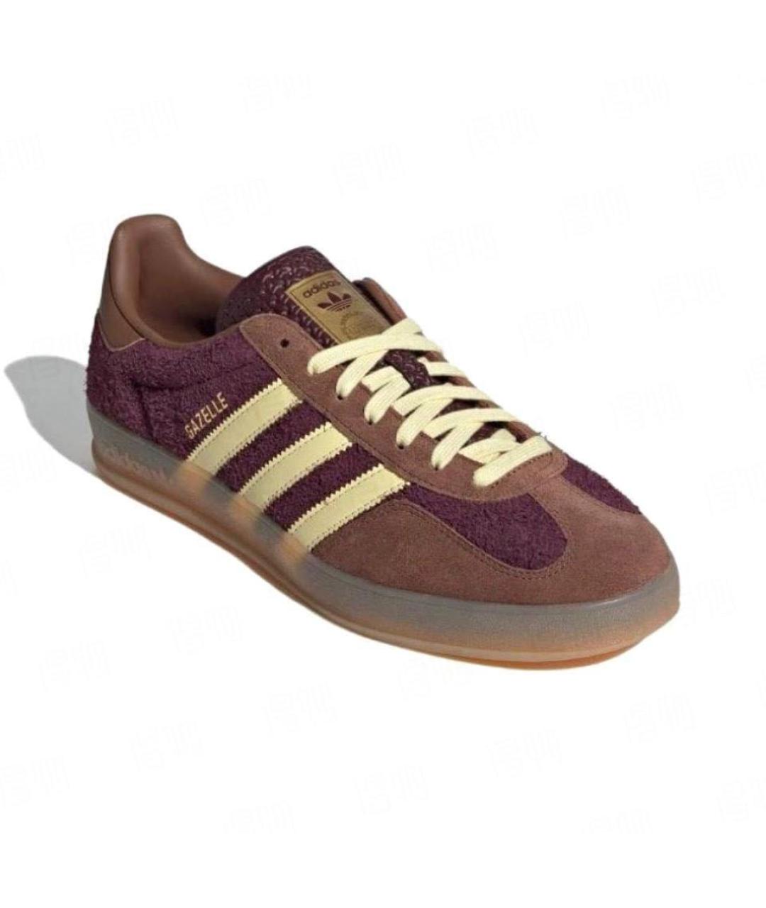 ADIDAS Бордовые замшевые кеды, фото 2