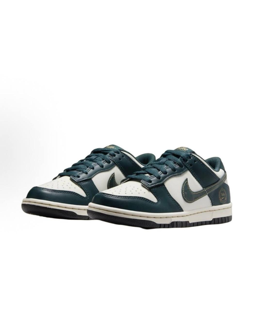 NIKE Зеленые кожаные кеды, фото 2