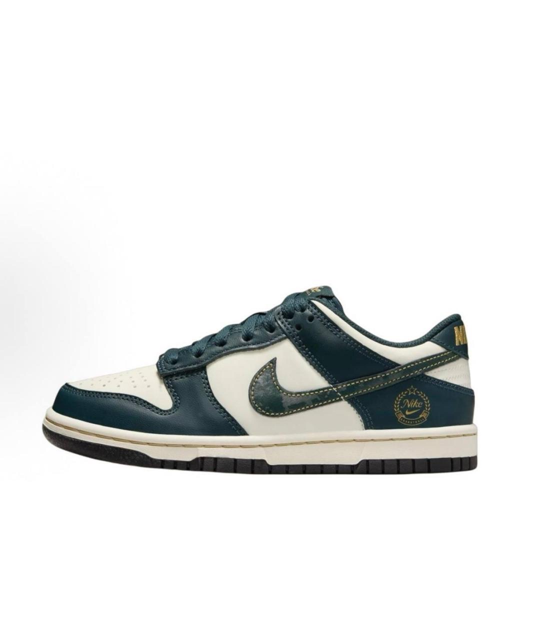 NIKE Зеленые кожаные кеды, фото 4