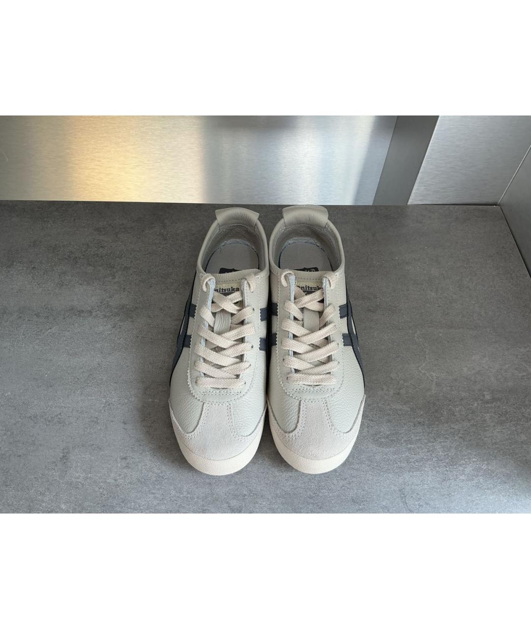 ONITSUKA TIGER Бежевые кожаные кроссовки, фото 2