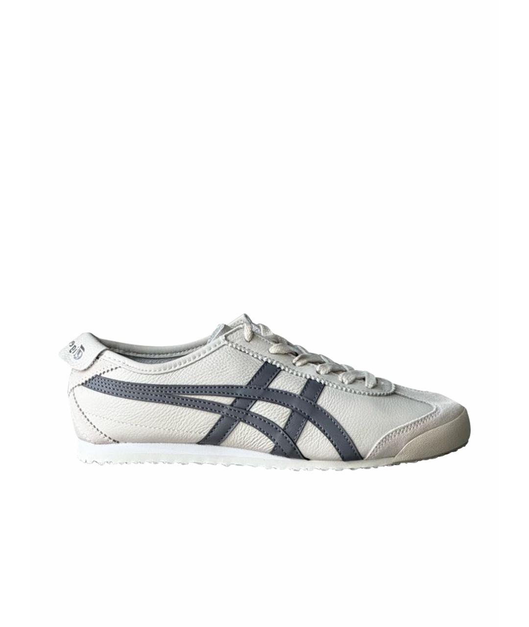ONITSUKA TIGER Бежевые кожаные кроссовки, фото 1