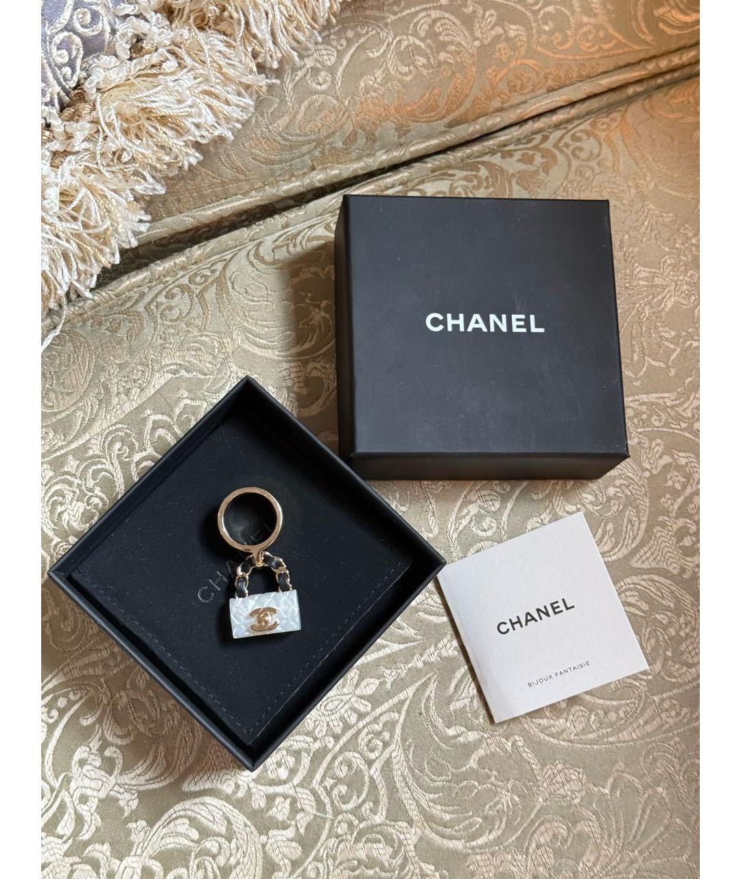 CHANEL Золотое металлическое кольцо, фото 3