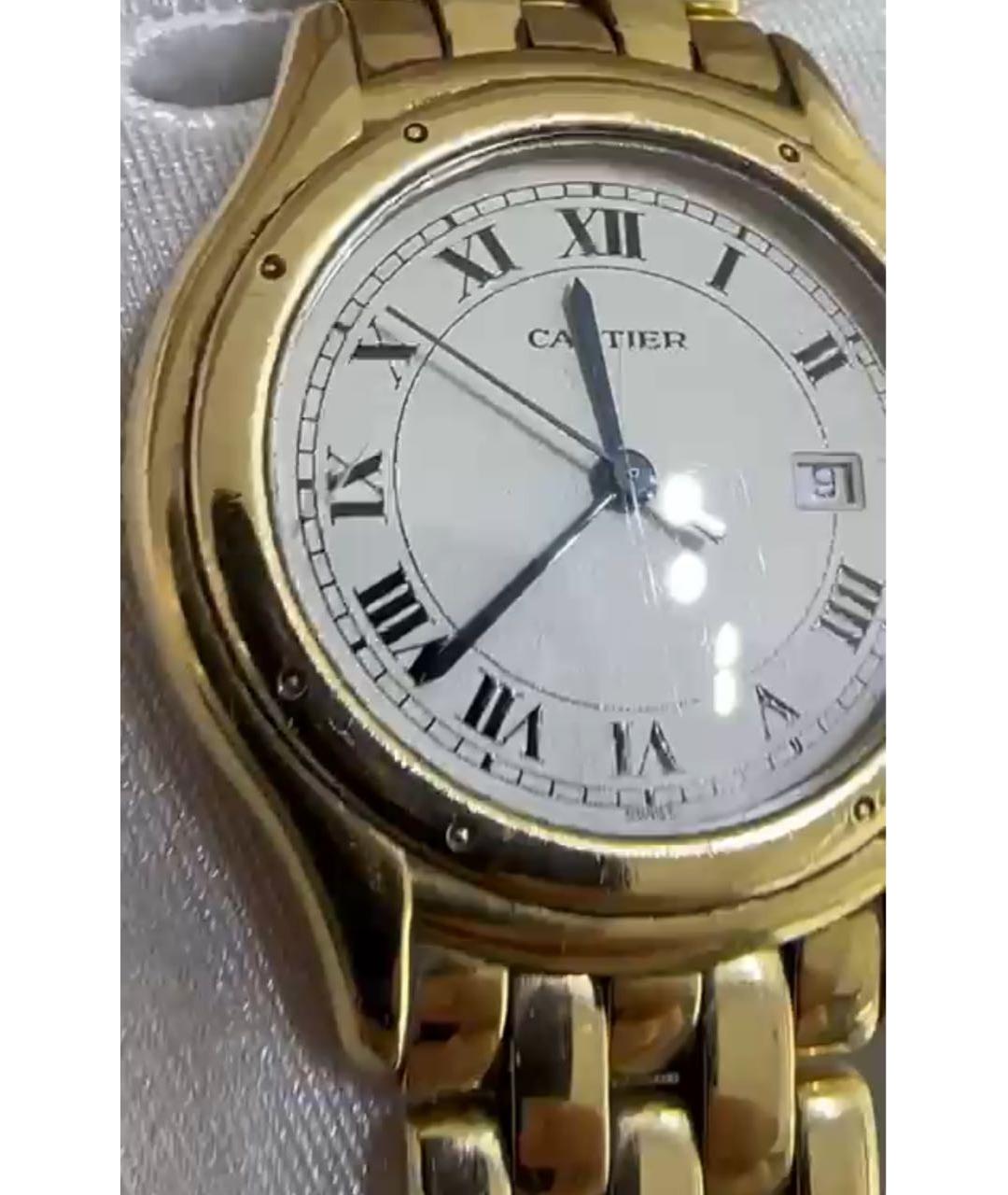 CARTIER Золотые часы из желтого золота, фото 4