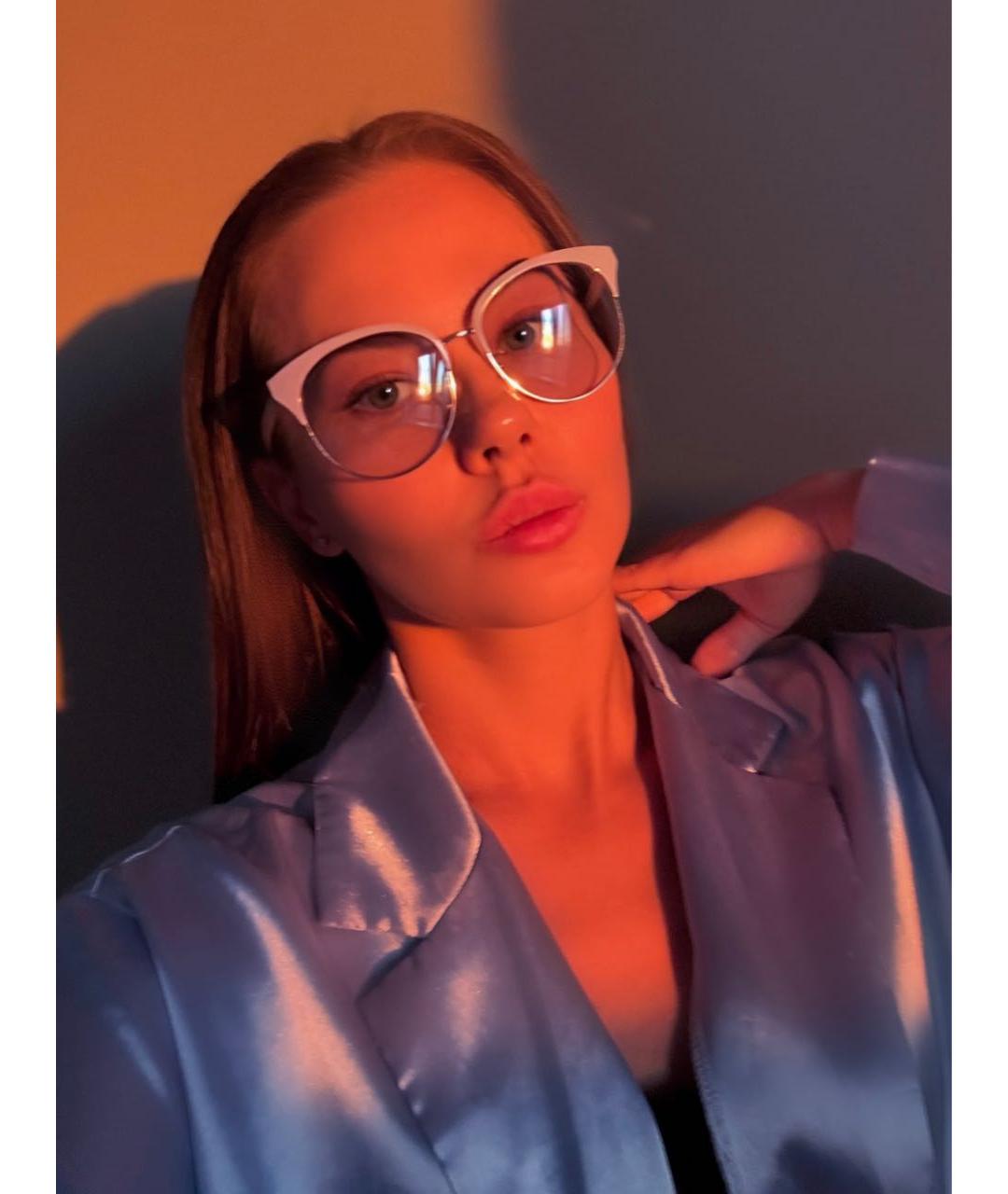 GUCCI Голубые пластиковые солнцезащитные очки, фото 7