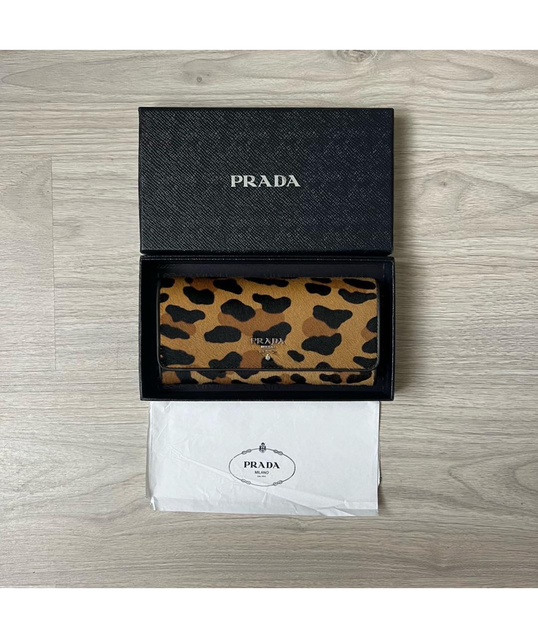 PRADA Коричневый кошелек, фото 2