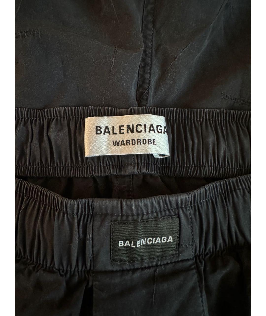 BALENCIAGA Темно-синие хлопковые шорты, фото 4