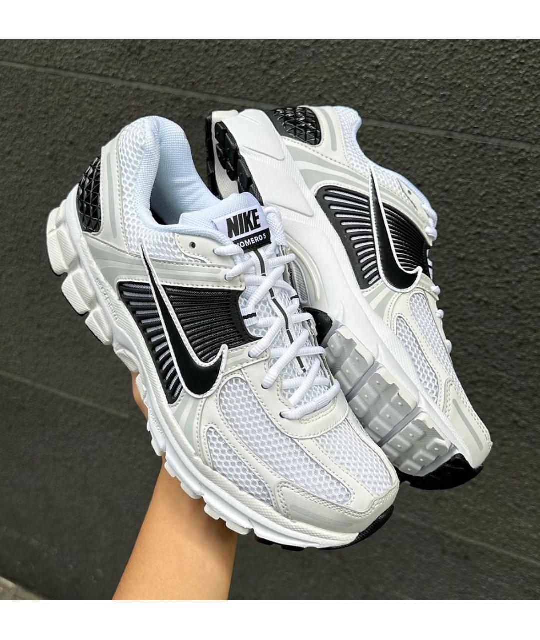 NIKE Белые текстильные низкие кроссовки / кеды, фото 5
