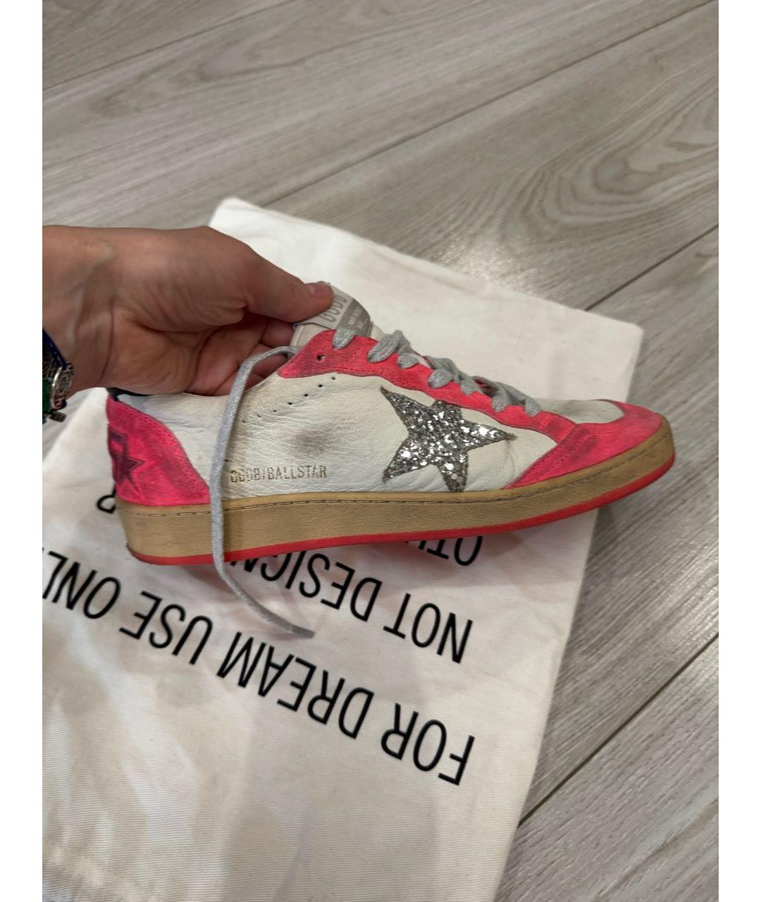 GOLDEN GOOSE DELUXE BRAND Розовые замшевые кеды, фото 8
