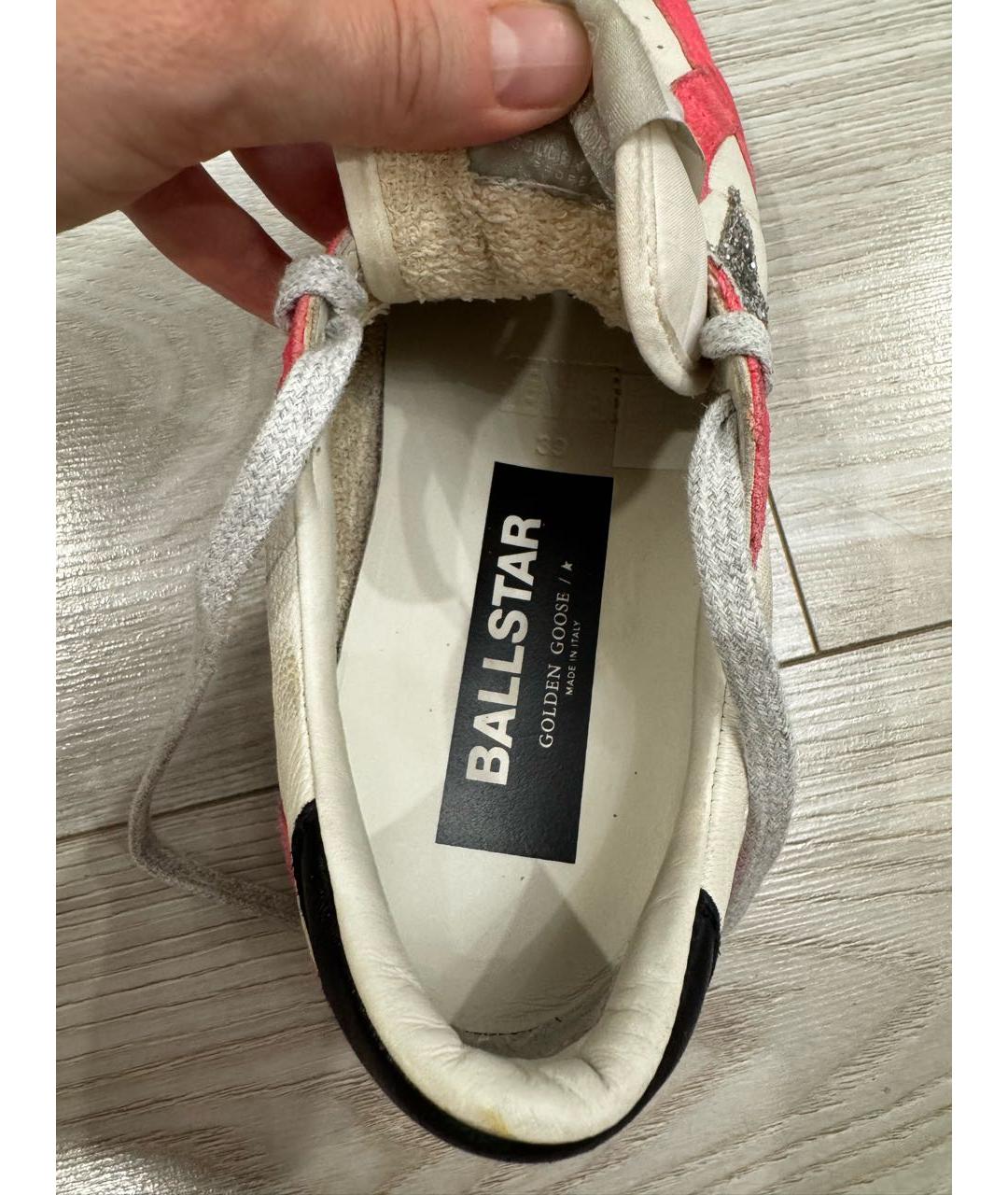 GOLDEN GOOSE DELUXE BRAND Розовые замшевые кеды, фото 7