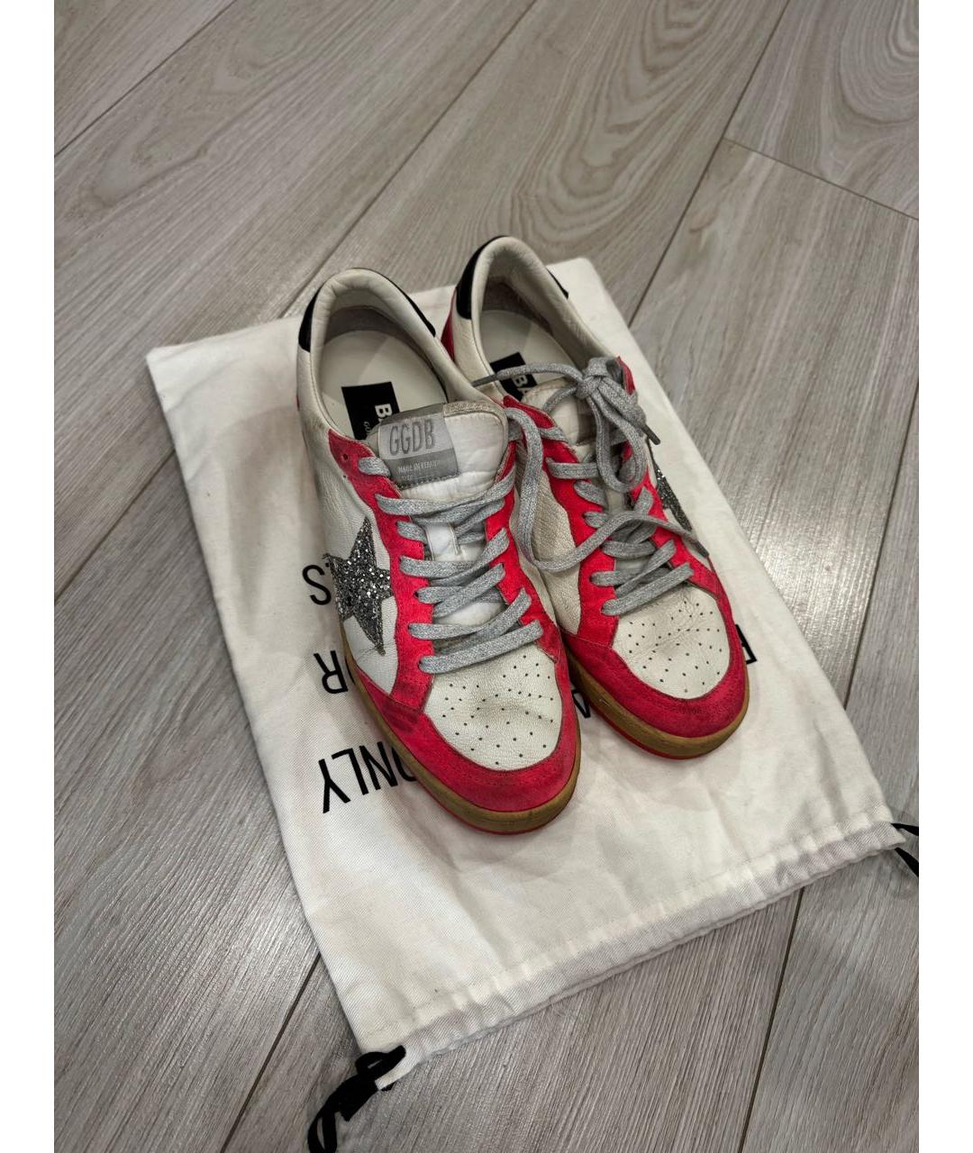 GOLDEN GOOSE DELUXE BRAND Розовые замшевые кеды, фото 2