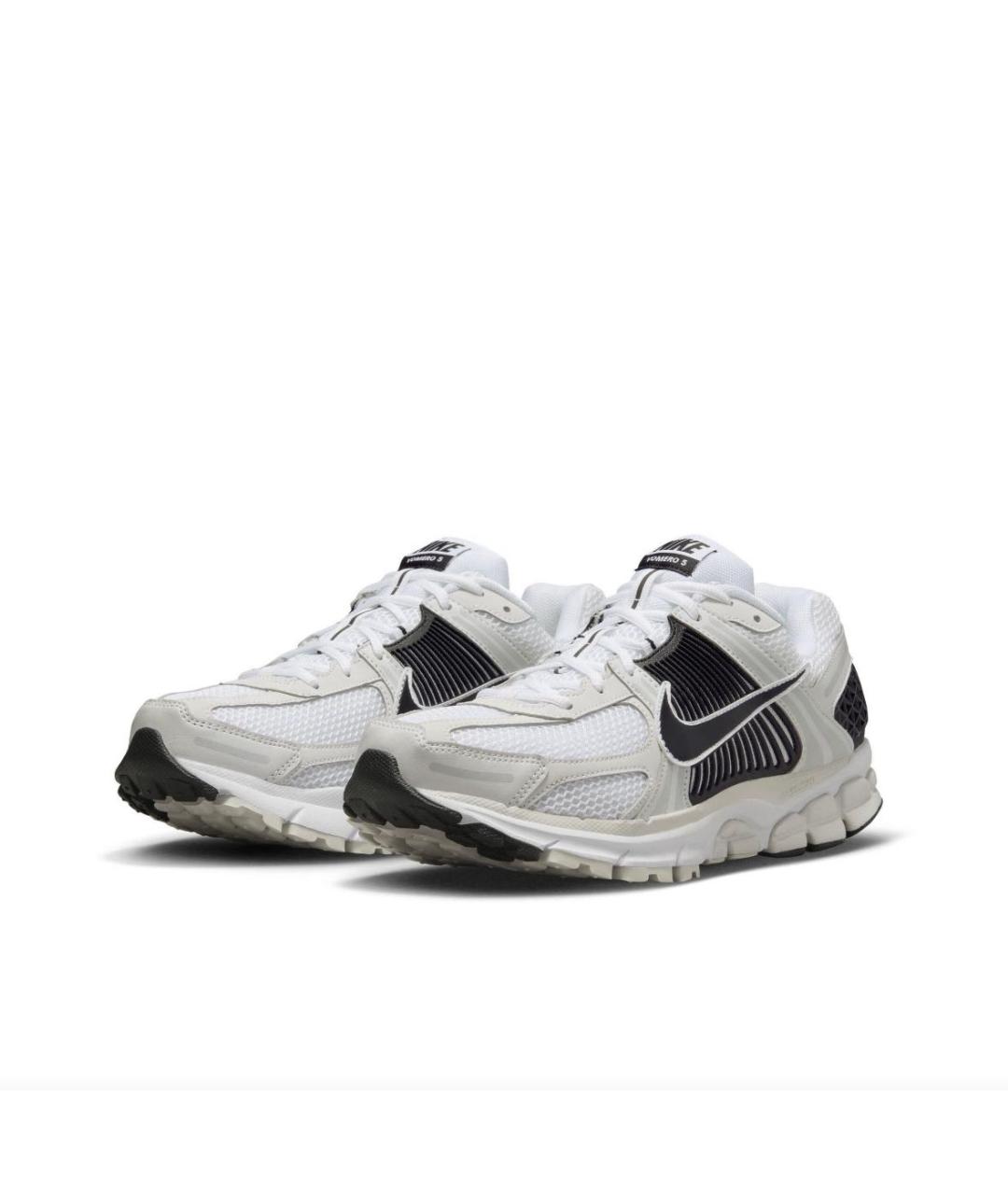 NIKE Белые текстильные низкие кроссовки / кеды, фото 2