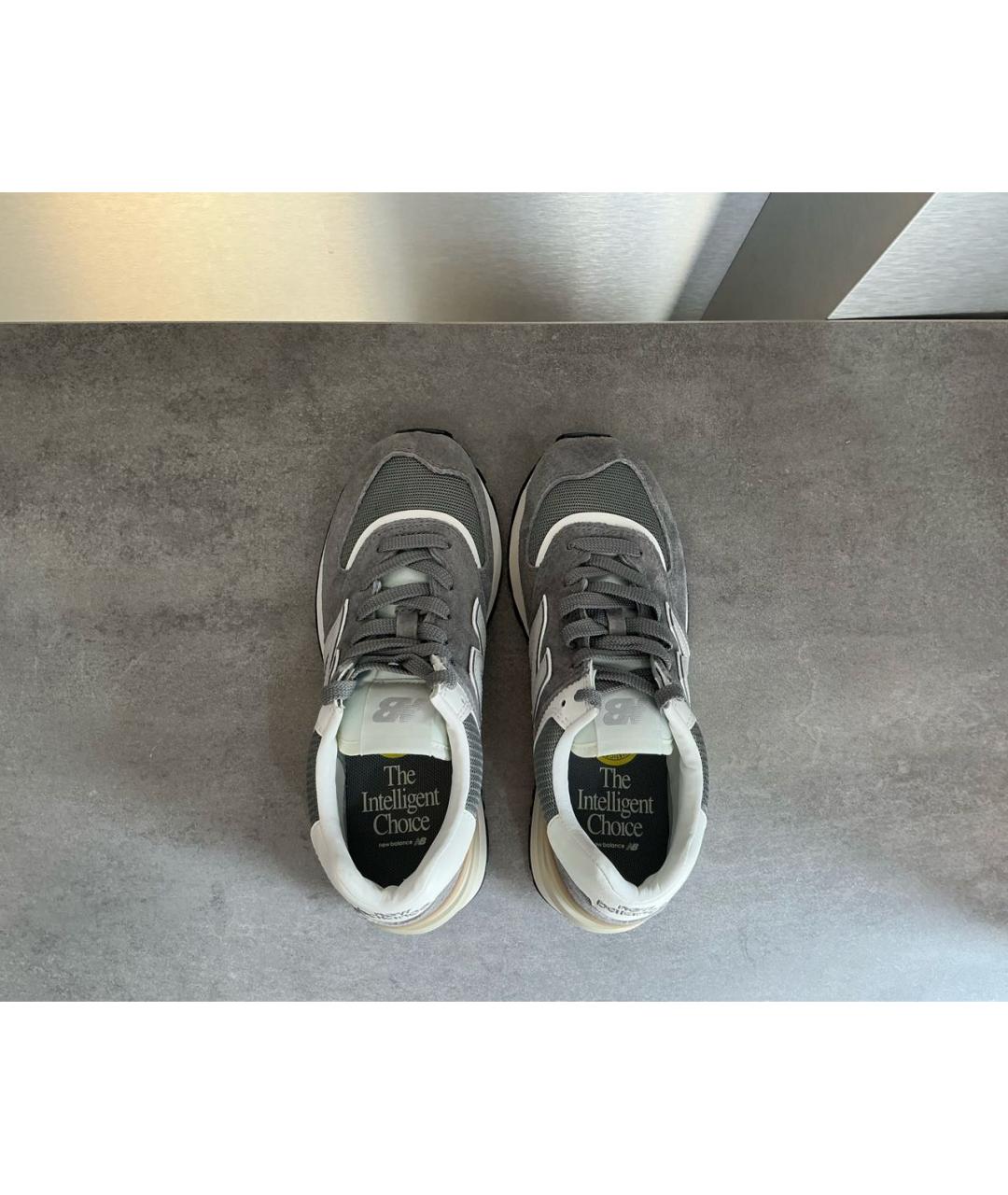 NEW BALANCE Серые замшевые кроссовки, фото 3