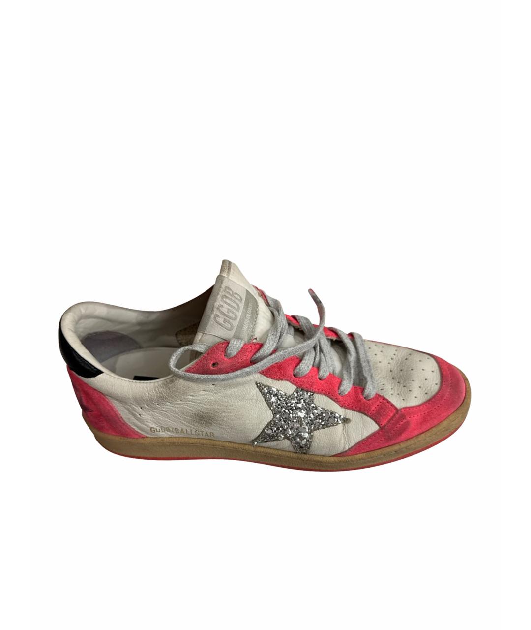 GOLDEN GOOSE DELUXE BRAND Розовые замшевые кеды, фото 1