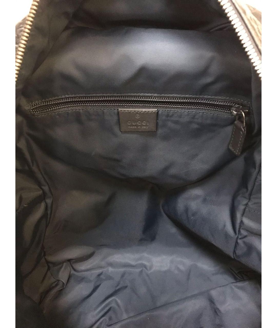 GUCCI Черный кожаный рюкзак, фото 4