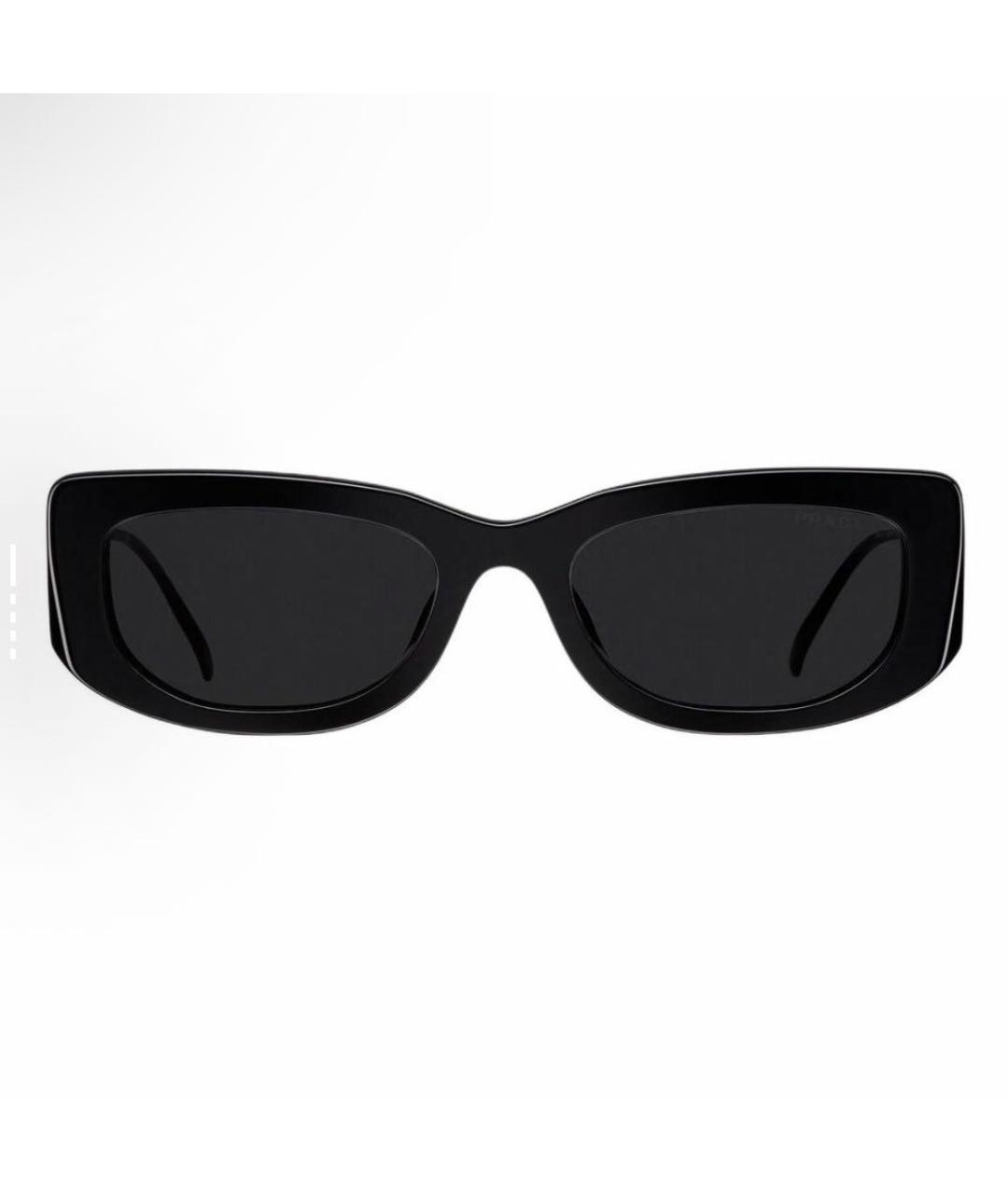 PRADA Черные металлические солнцезащитные очки, фото 2