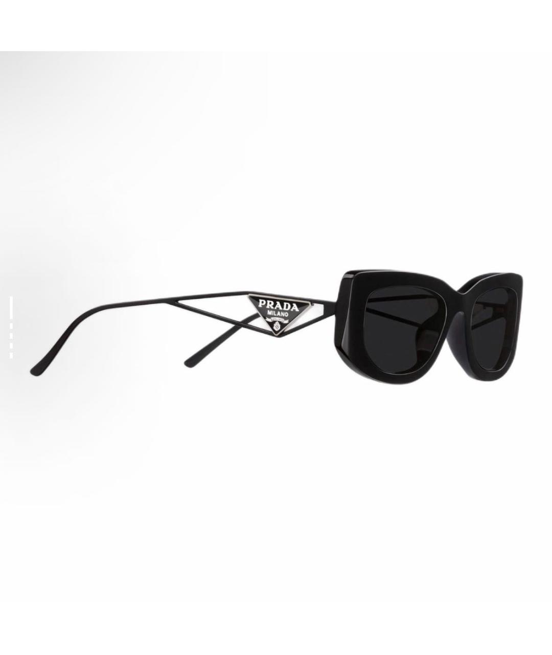 PRADA Черные металлические солнцезащитные очки, фото 4