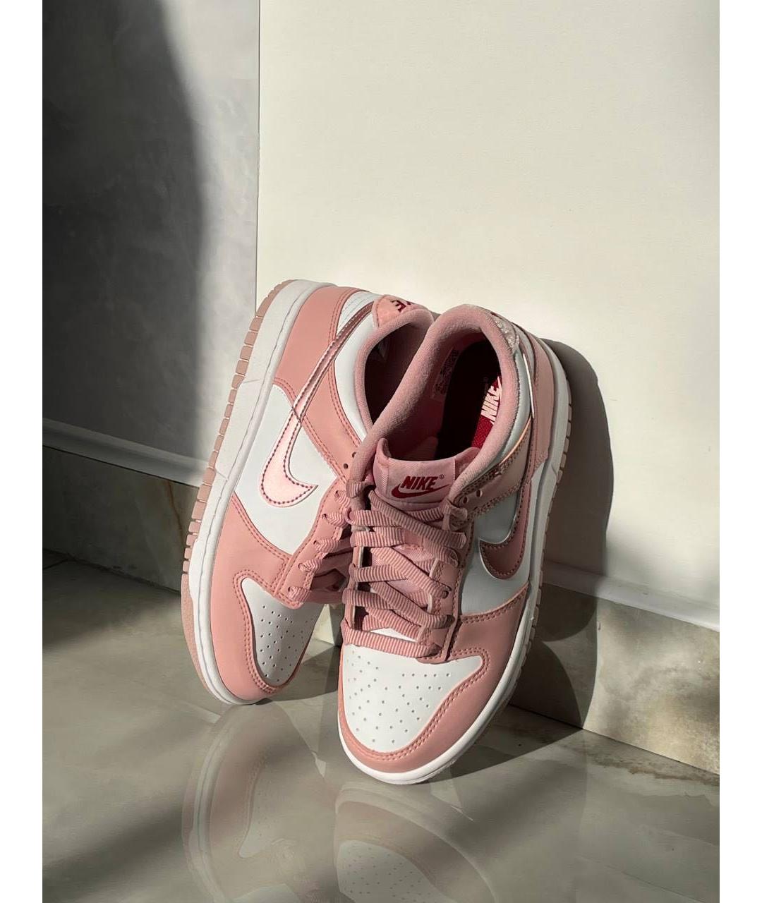 NIKE Розовые кожаные кроссовки, фото 2