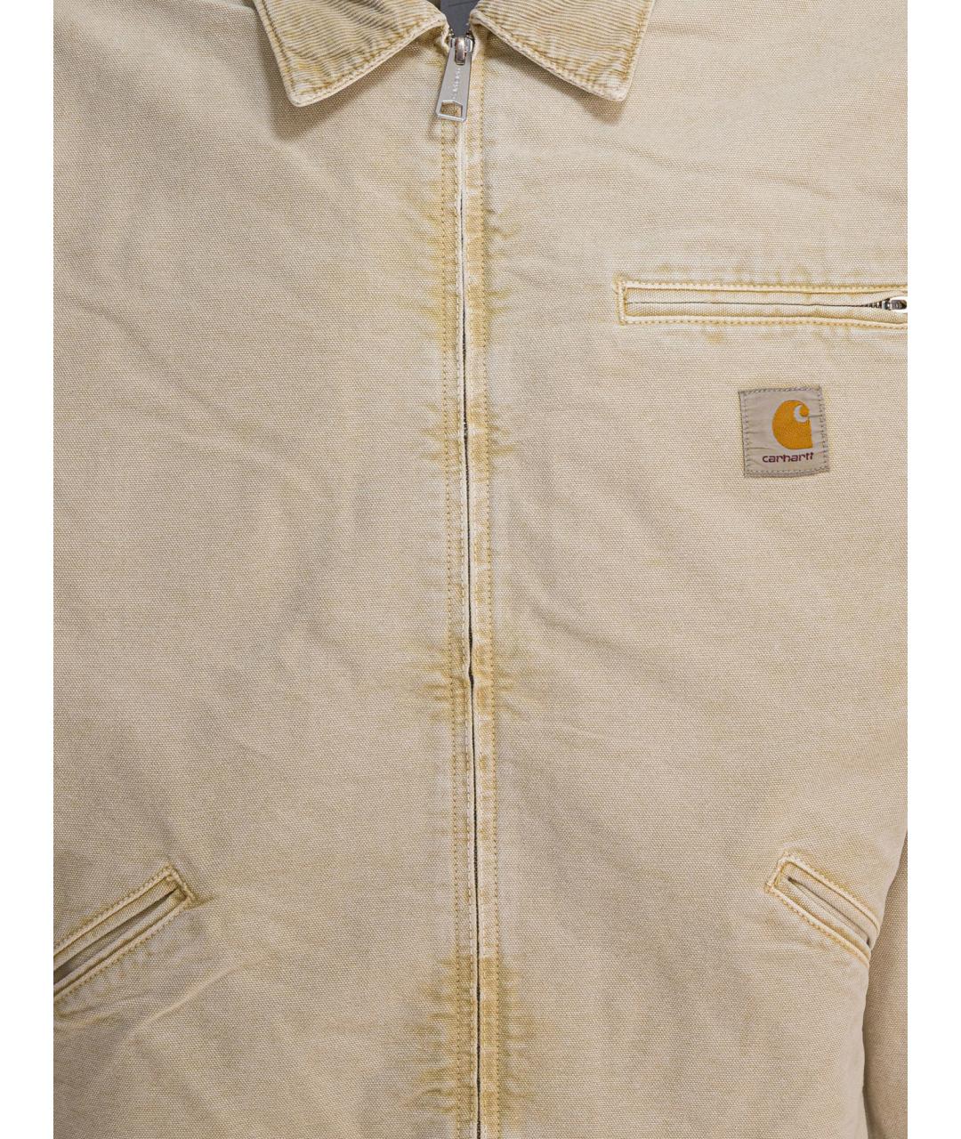 CARHARTT WIP Бежевая хлопковая куртка, фото 3