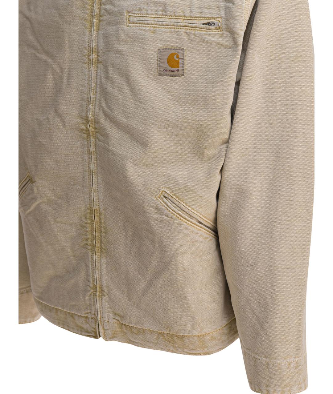 CARHARTT WIP Бежевая хлопковая куртка, фото 4