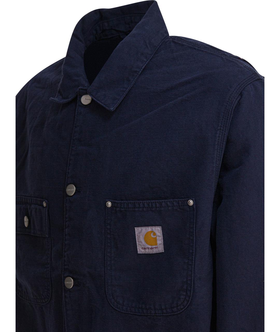 CARHARTT WIP Синяя хлопковая куртка, фото 4