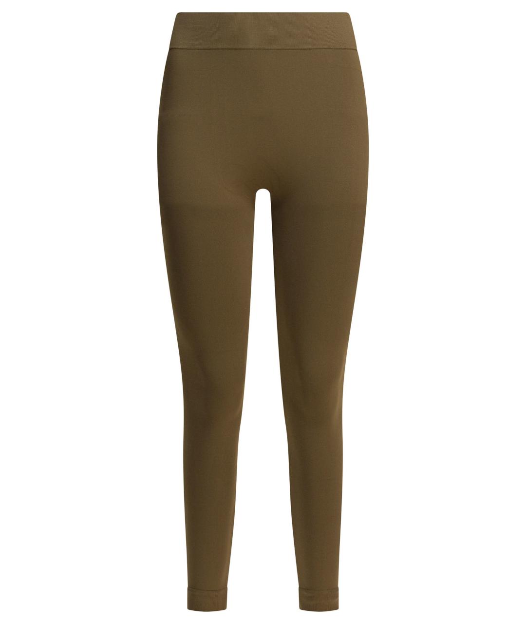 'S MAX MARA Коричневые полиамидовые леггинсы и велосипедки, фото 1