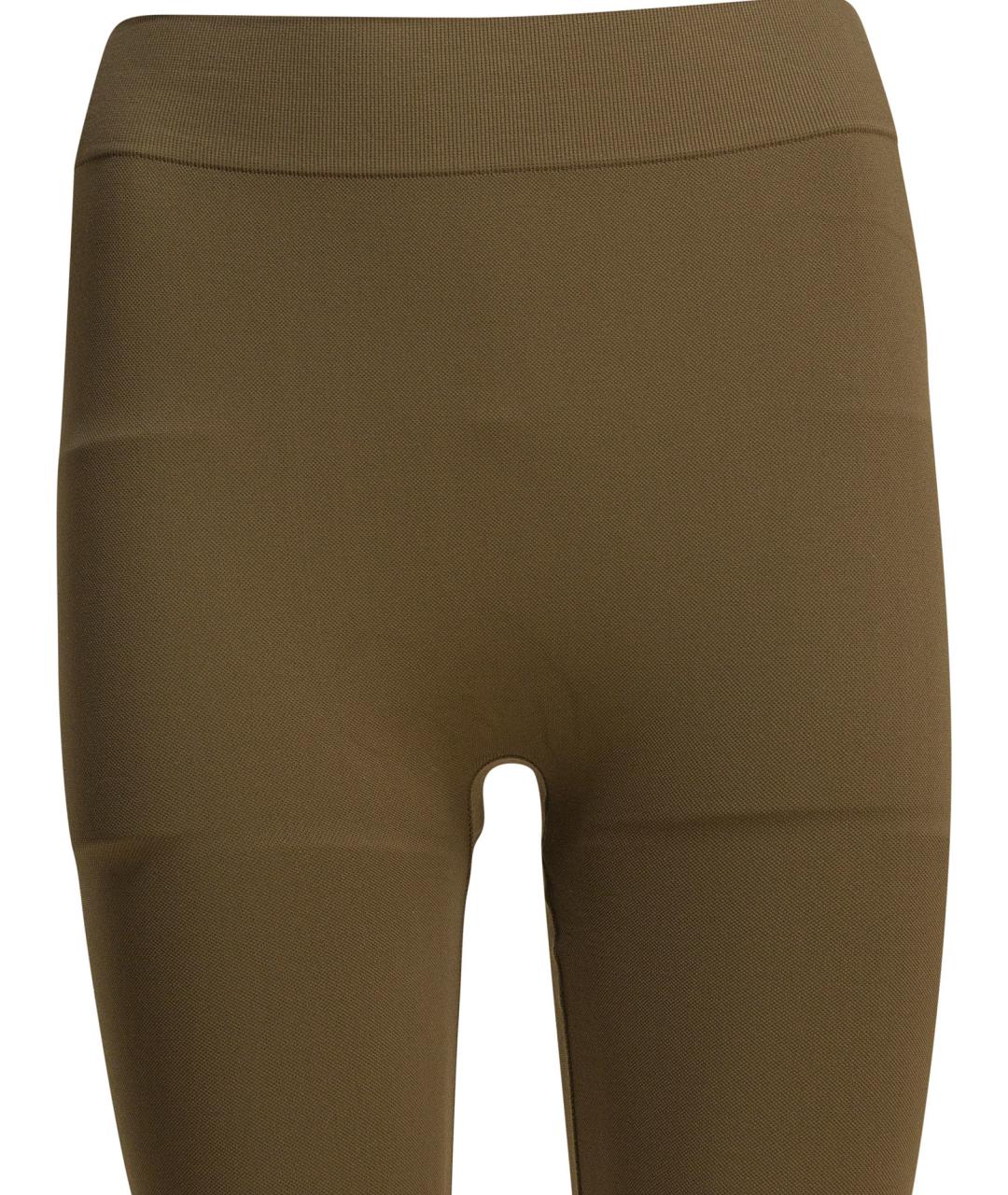 'S MAX MARA Коричневые полиамидовые леггинсы и велосипедки, фото 3