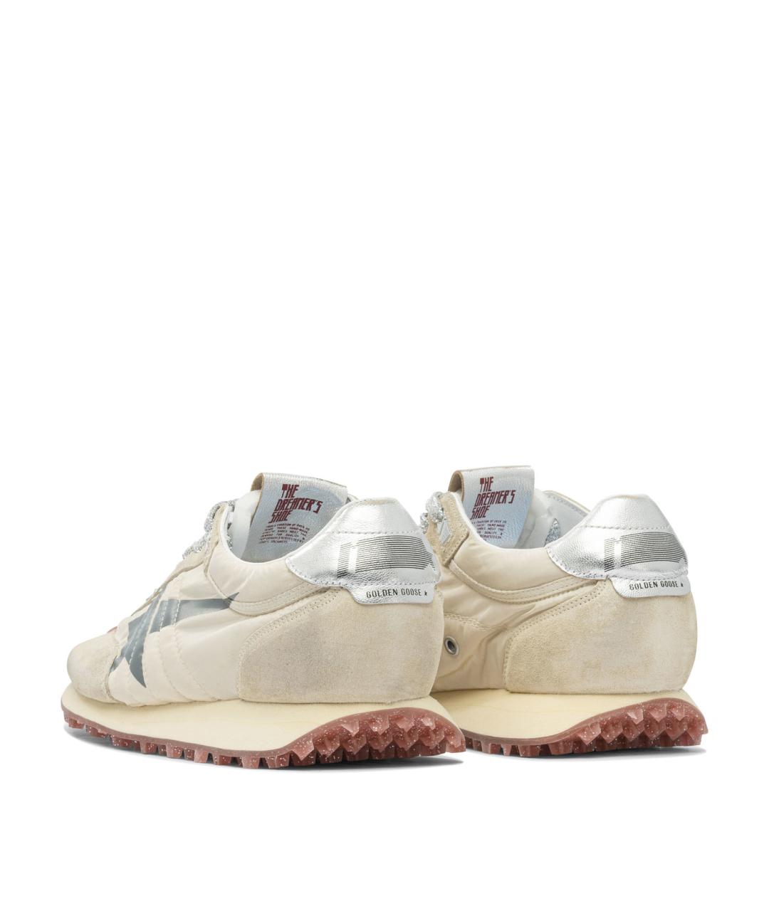 GOLDEN GOOSE DELUXE BRAND Бежевые синтетические низкие кроссовки / кеды, фото 4