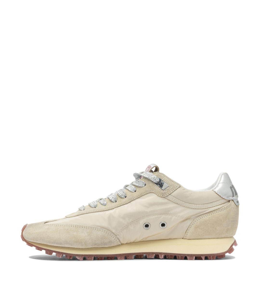 GOLDEN GOOSE DELUXE BRAND Бежевые синтетические низкие кроссовки / кеды, фото 3