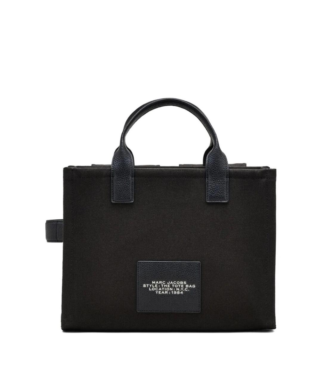 MARC JACOBS Черная хлопковая сумка тоут, фото 2