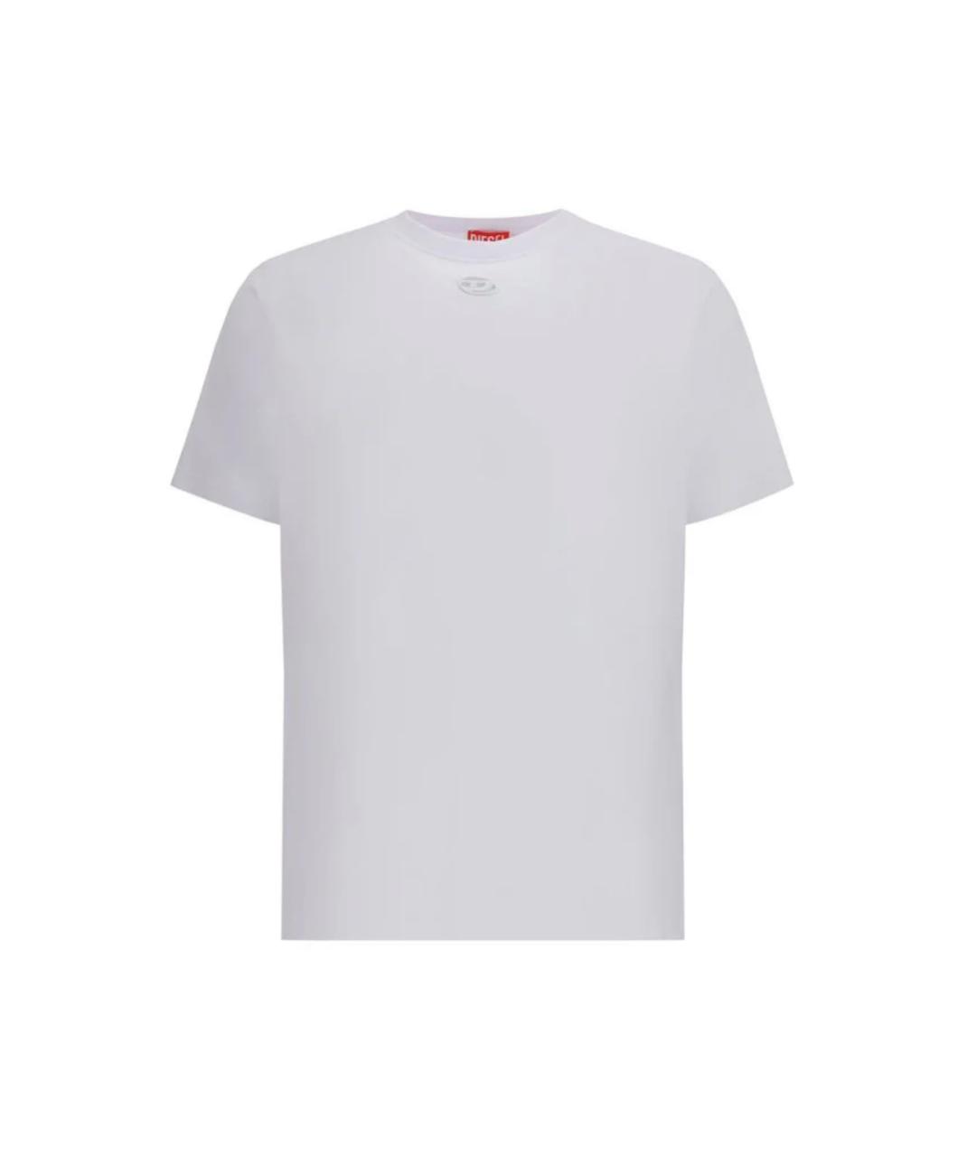 DIESEL Белая хлопковая футболка, фото 1