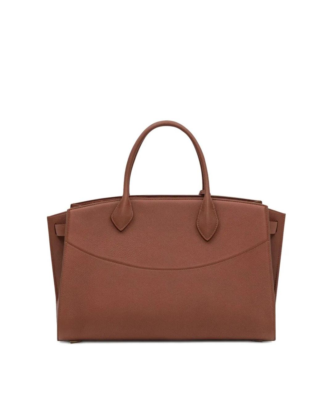 FERRAGAMO Коричневая кожаная сумка тоут, фото 3